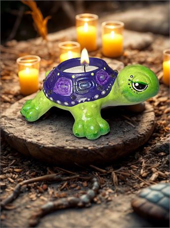 Shelly the tea light turtle