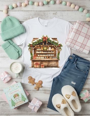 Holiday Graphic Tees- Christmas Market #06