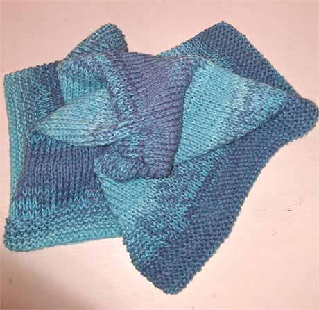 Hand knit baby blanket
