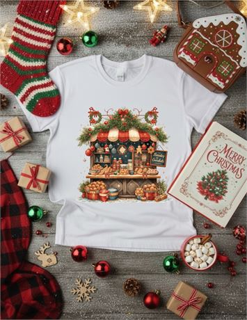 Holiday Graphic Tees- Christmas Market #03