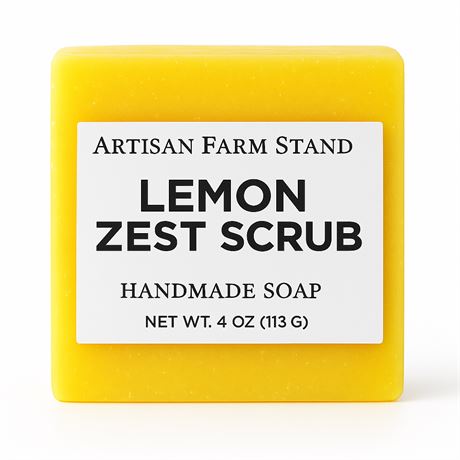 Lemon Zest Scrub Bar Soap