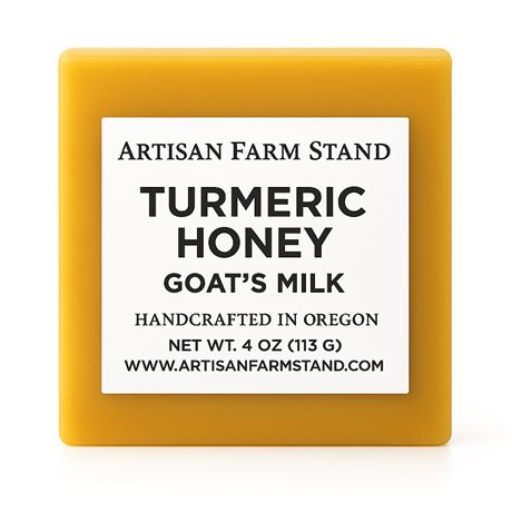 Turmeric Honey Goat's Milk Bar Soap