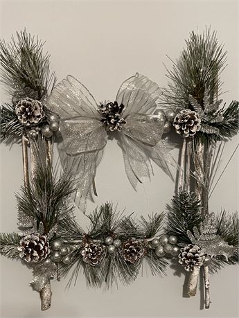 Unique Holiday Door Hanger-silver